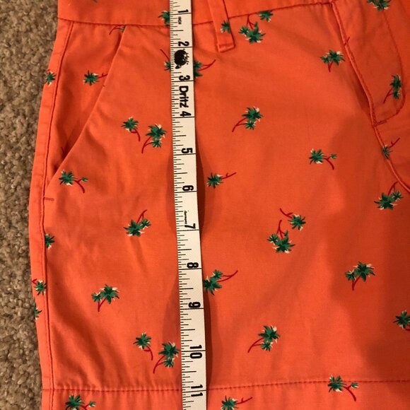Women's Old Navy Peach shorts with palm trees - Size 0 - Picture 6 of 7